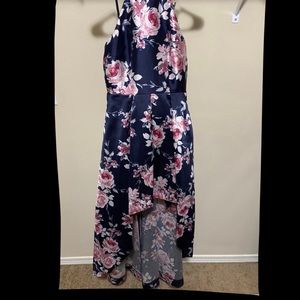 Floral high-low dress
